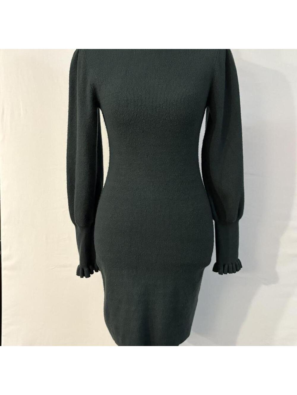 Chelsea XS Green Knit Women's Dress